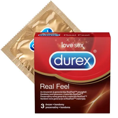 DUREX Prezervative Real Feel, 3 bucati