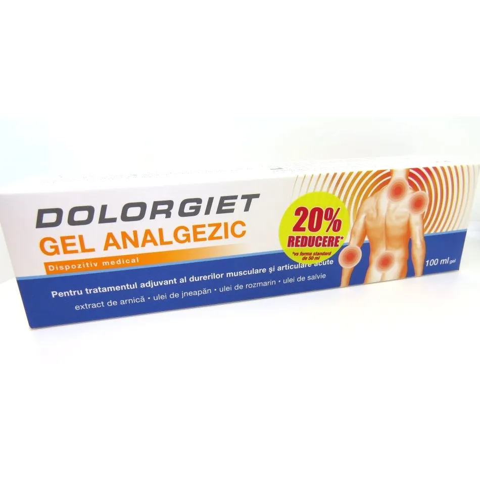 Gel analgezic Dolorgiet, 100 ml, Zdrovit