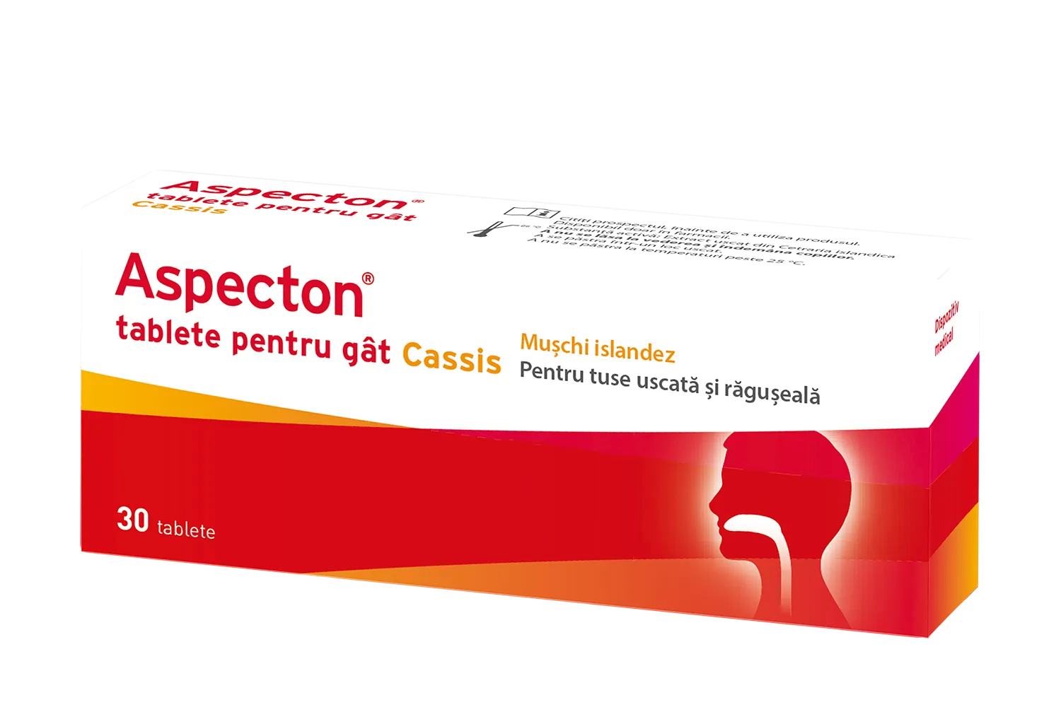 Aspecton Cassis tablete pentru gat, 30 tablete, Krewel Meuselbach