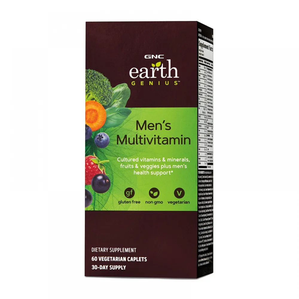 Complex de multivitamine pentru barbati (60 tablete), GNC Earth Genius