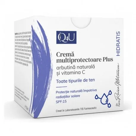 TIS Q4U Crema multiprotectoare Plus SPF 15, 50 ml