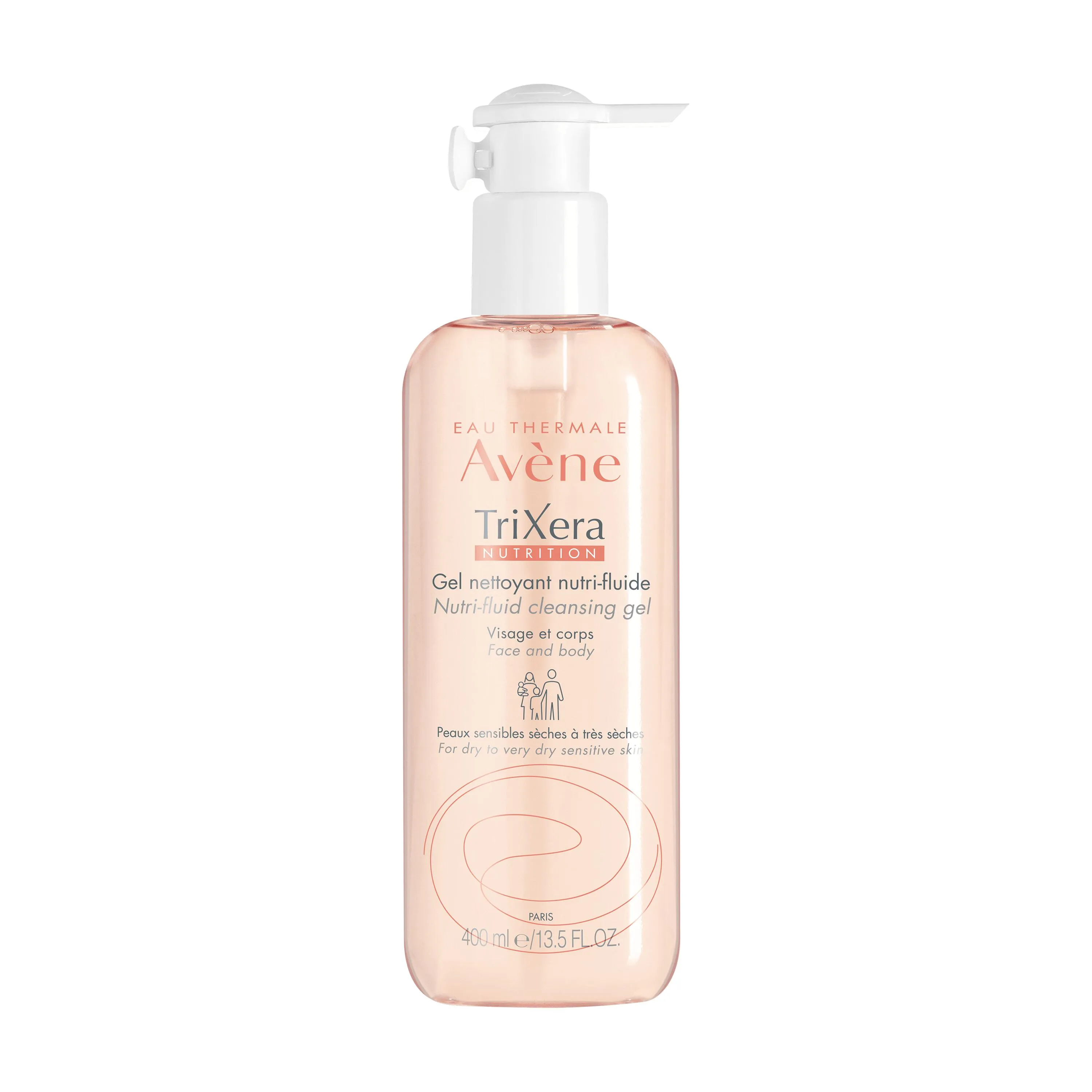 Avene Trixera Nutrition Gel de dus 400 ml