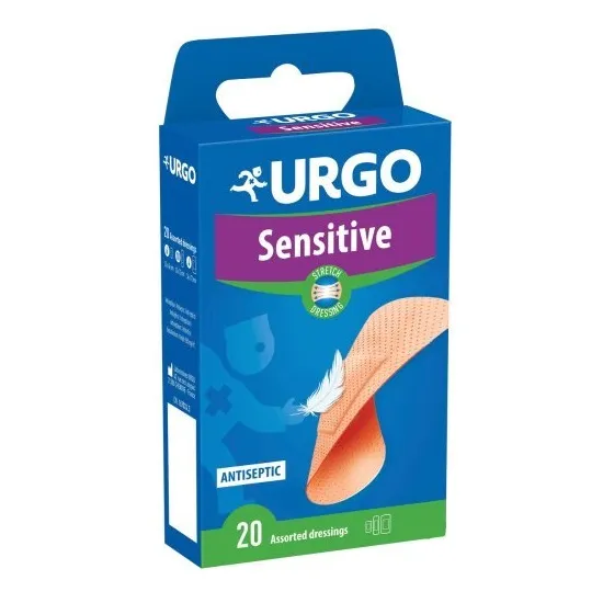 Plasturi Sensitive multiextensibil, 20 bucati, Urgo