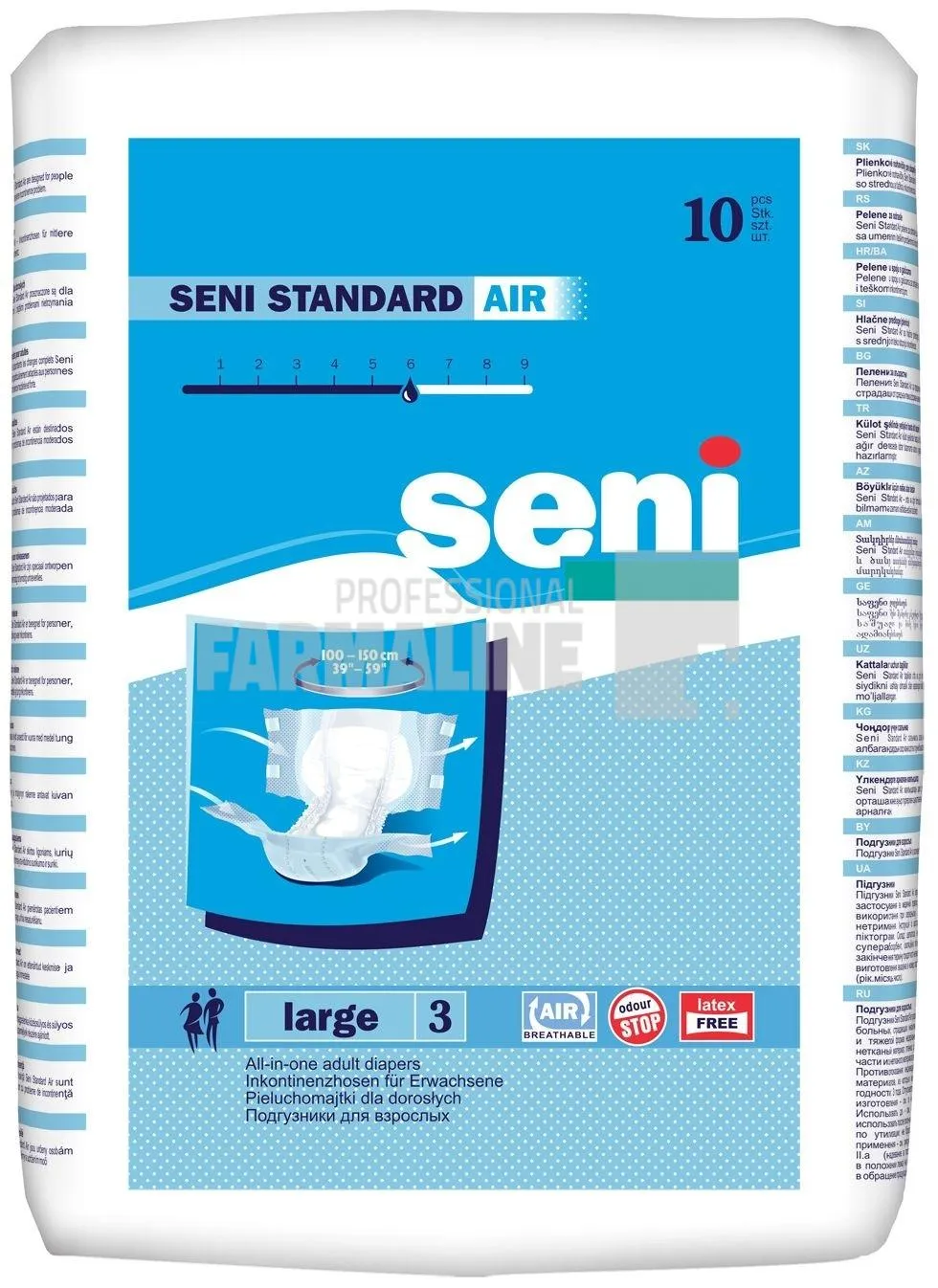 Seni Standard Air Scutece pentru adulti Nr.3 L 10 bucati