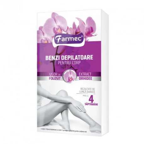 Benzi depilare corp orhidee, 150 ml