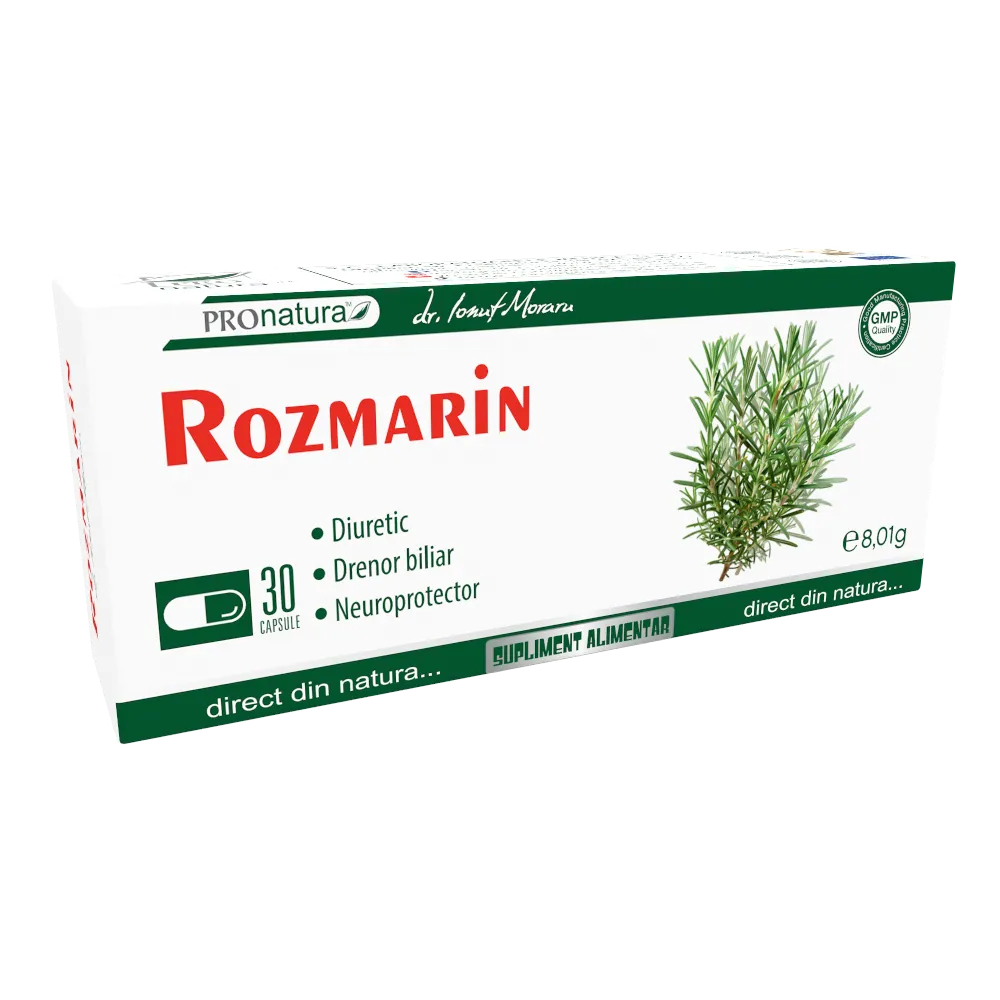 Rozmarin, 30 capsule, Pro Natura