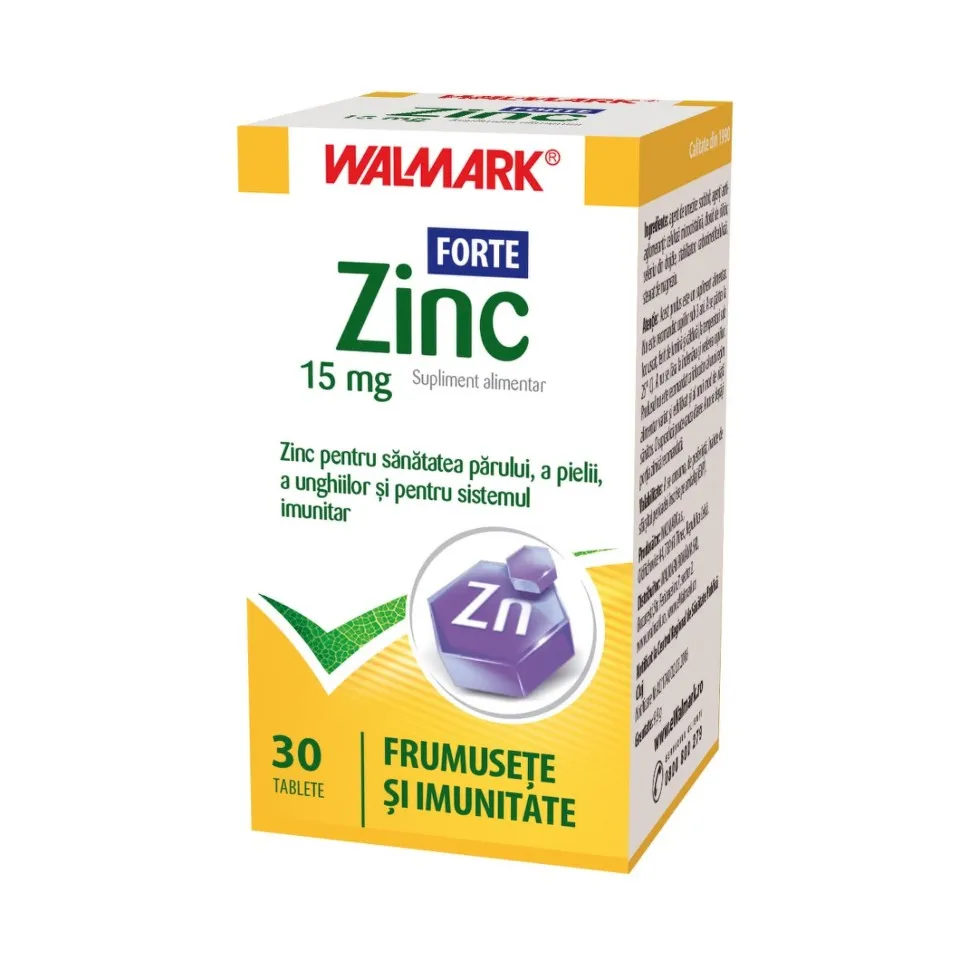 ZINC FORTE 15MG X 30 TABLETE