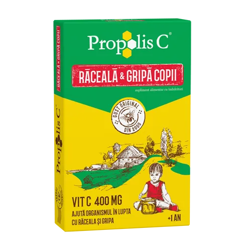 Propolis C Raceala si Gripa KIDS 8 plicuri Fiterman