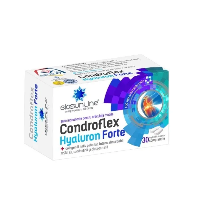 CONDROFLEX HYALURON FORTE 30 COMPRIMATE HELCOR