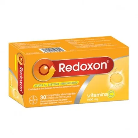 Redoxon vitamina C 1000 mg aroma de lamaie, 30 comprimate efervescente