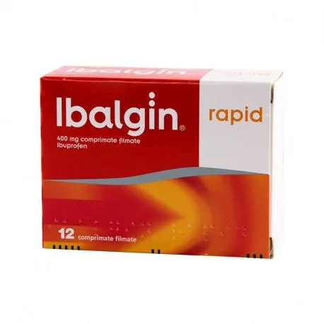 Ibalgin Rapid 400mg, 12 comprimate filmate