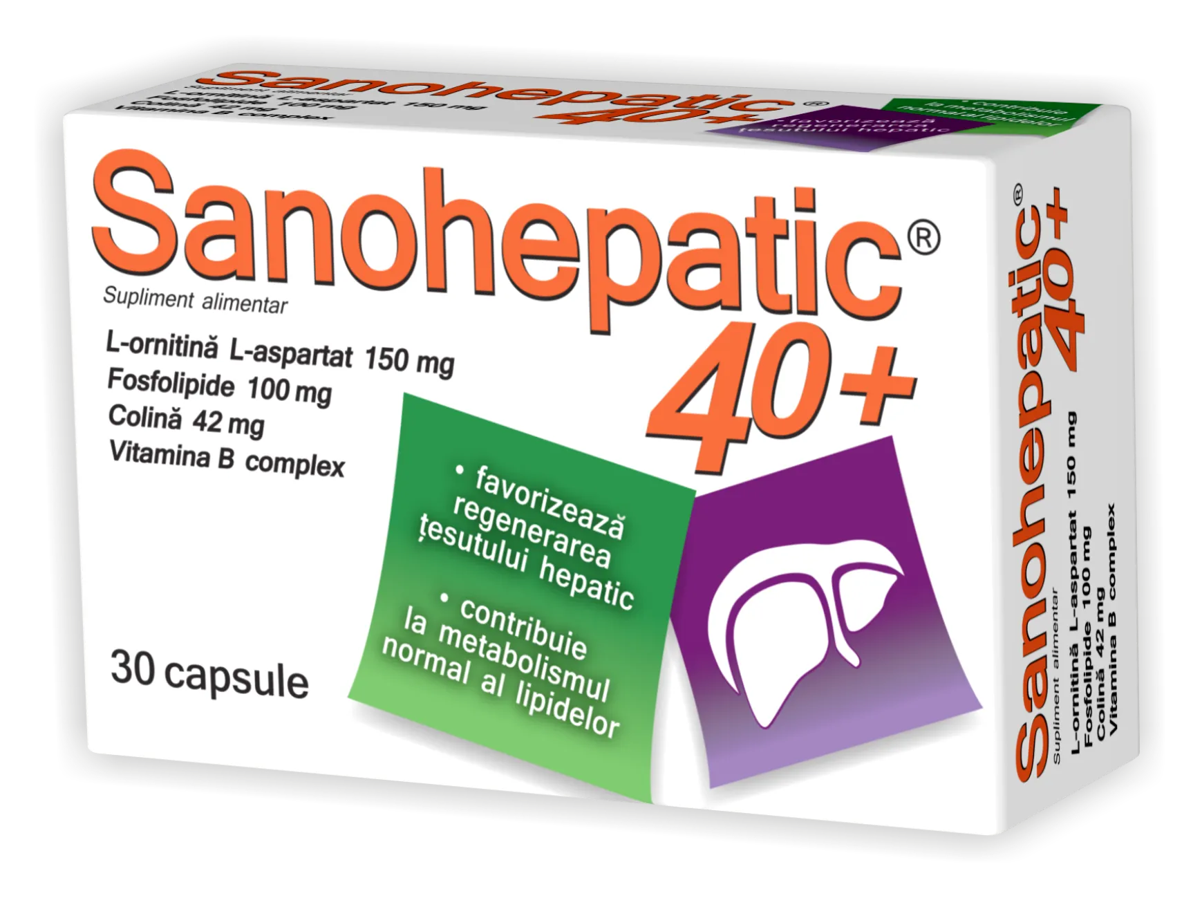 Sanohepatic 40+, 30 capsule, Zdrovit