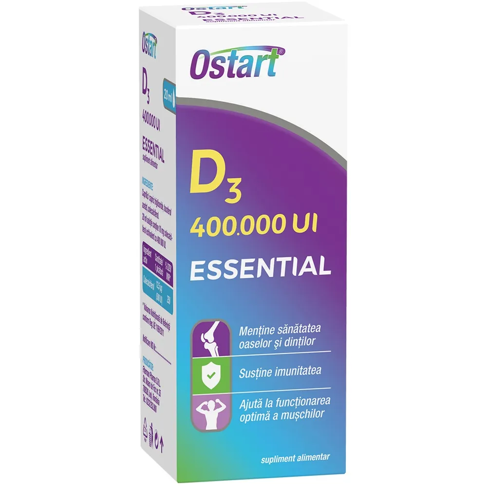 OSTART ESSENTIAL D3 400 000UI 20ML