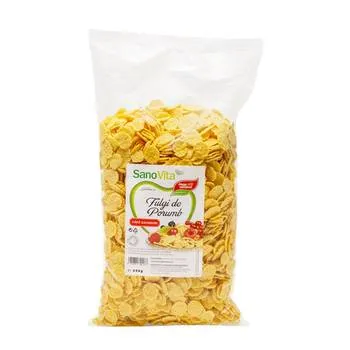 Fulgi de porumb fara zahar, 500g, SanoVita