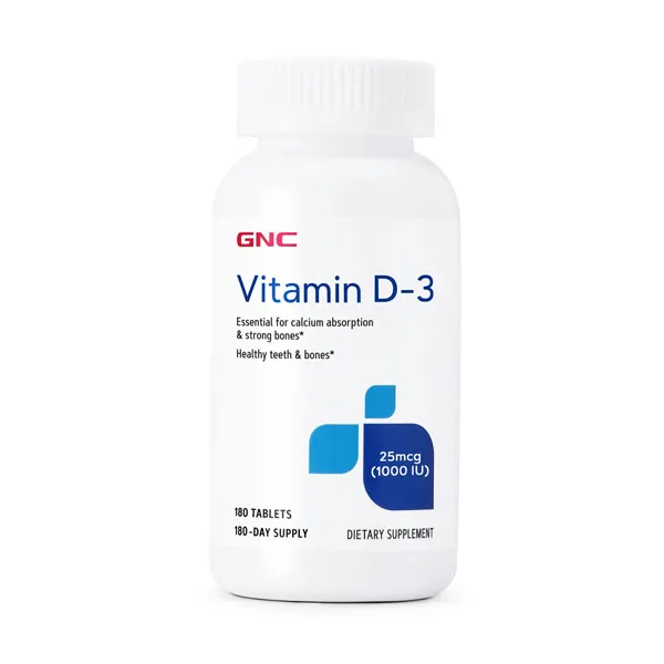 GNC VITAMINA D-3 1000UI X 180 TABLETE