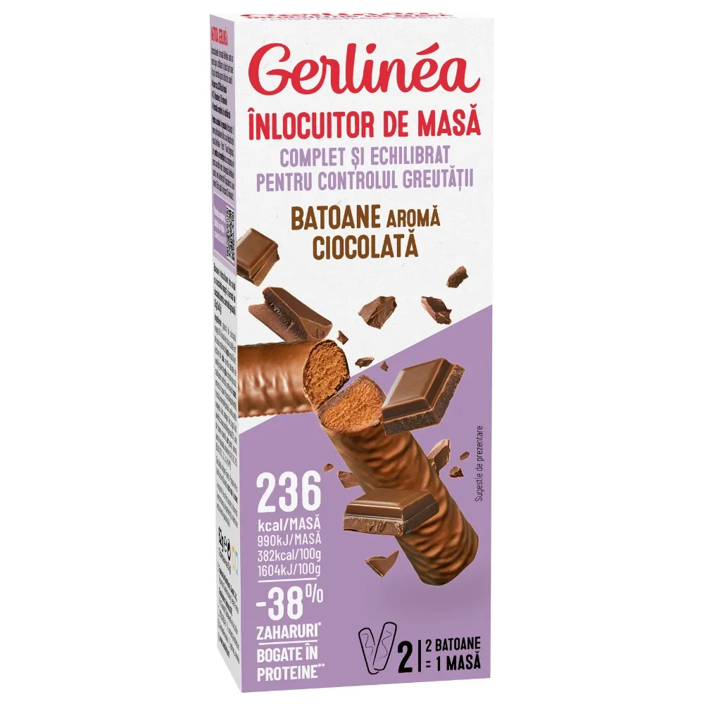 Batoane de ciocolata, 62g, Gerlinea