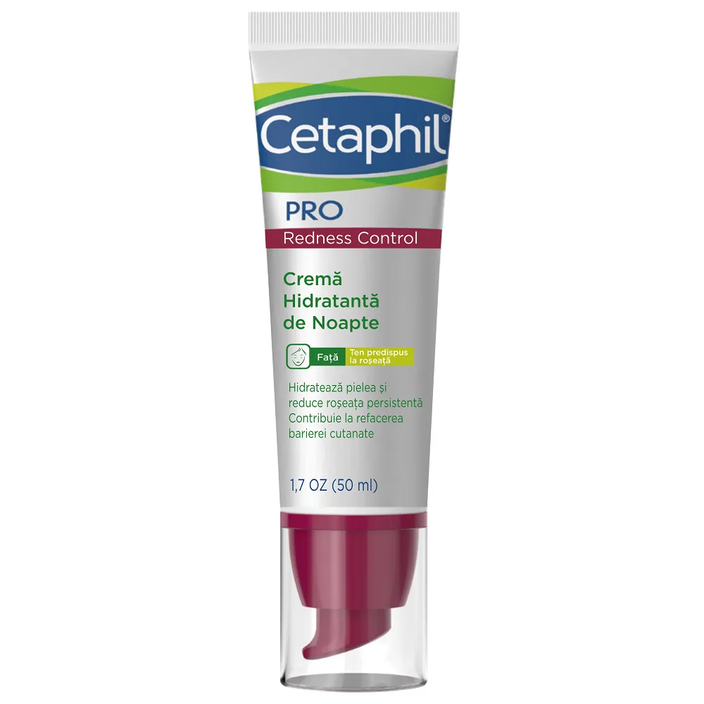 Crema hidratanta de noapte Cetaphil PRO Redness Control, 50 ml, Galderma