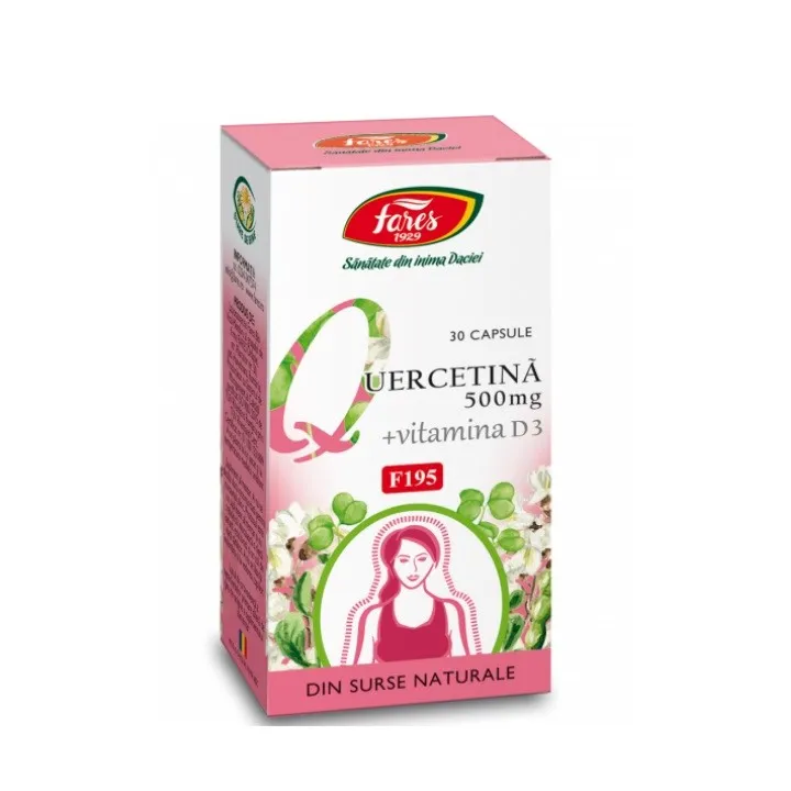 FARES QUERCITINA 500 + VITAMINA D3 X 30 CAPSULE
