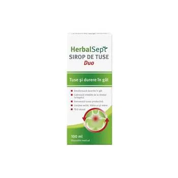 Sirop de tuse HerbalSept Duo, 100 ml, Zdrovit