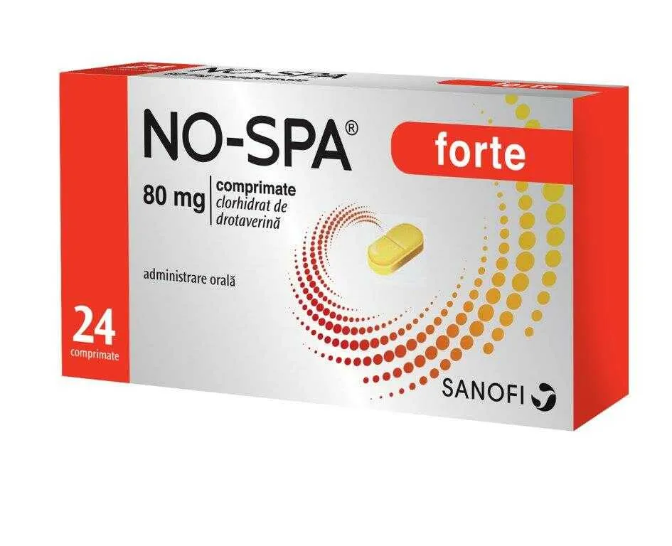 No-Spa Forte 80 mg x 24 comprimate (Sanofi)