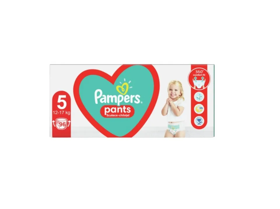 PAMPERS PANTS 12-17KG SCUTECE CHILOTEL 96 BUCATI MARIMEA 5