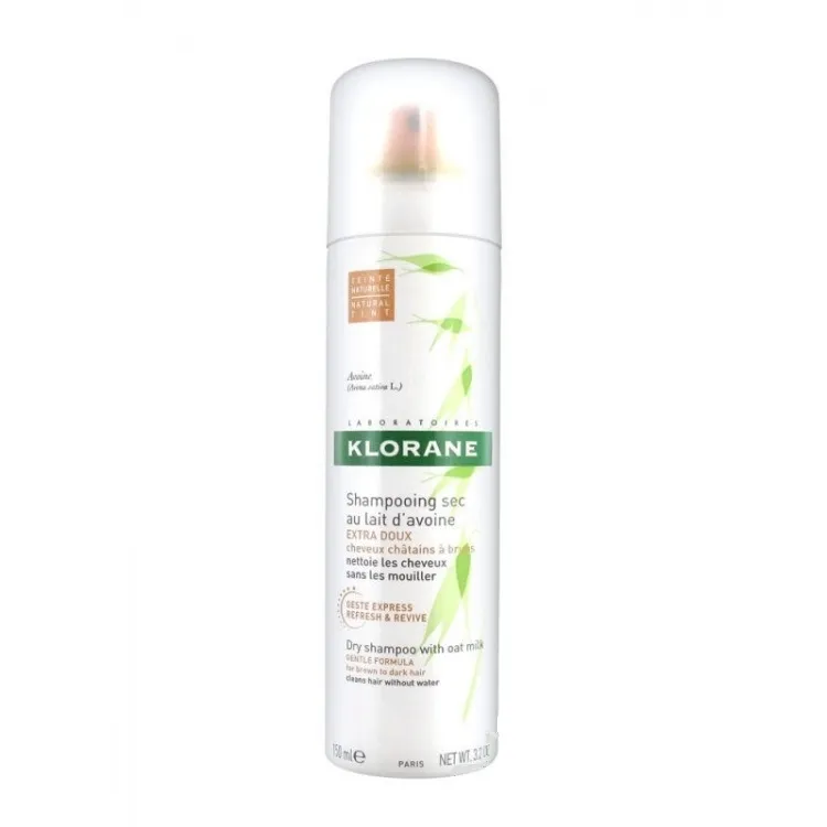 Klorane Sampon spray uscat nuantator cu lapte de ovaz 150 ml