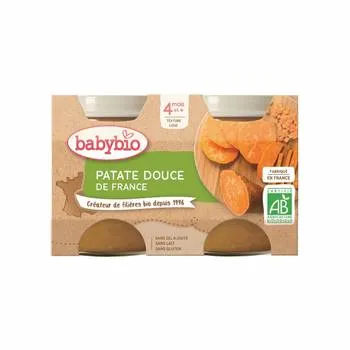 Piure de cartofi dulci 4+ luni Bio, 2 x 130g, BabyBio