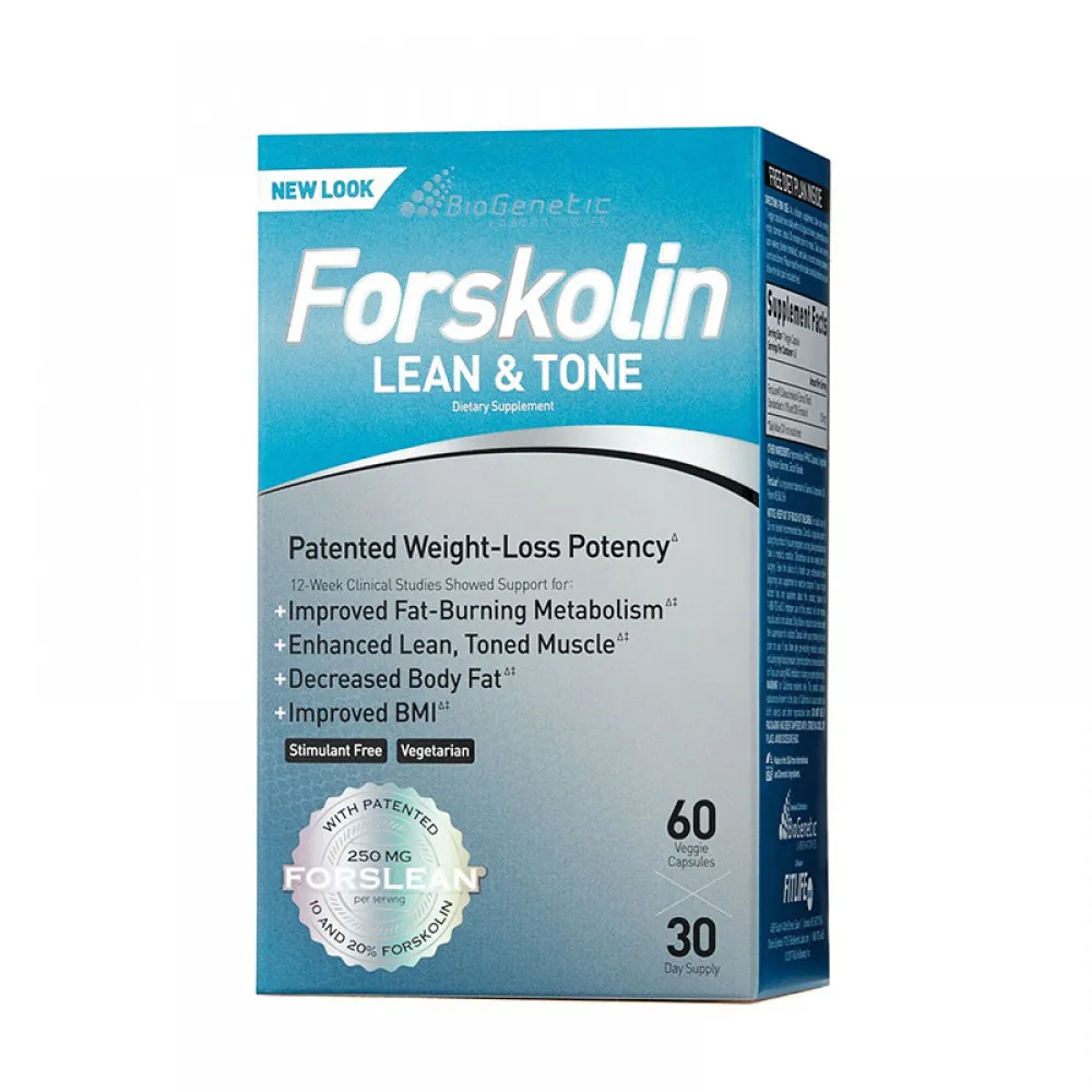 Forskohlin Lean & Tone Formula pentru slabire si tonifiere (60 capsule), GNC BioGenetic Laboratories