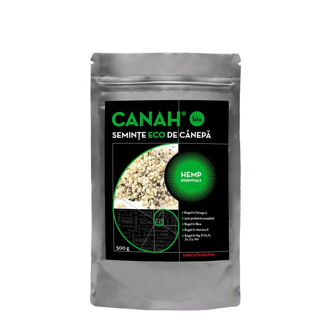 CANAH Seminte Decorticate Canepa x 500g
