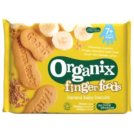 Organix Biscuiti Bio Bebelusi Banane (+7 luni)  54 g