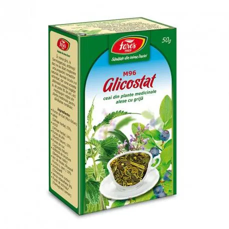 Ceai glicostat, 50g, Fares