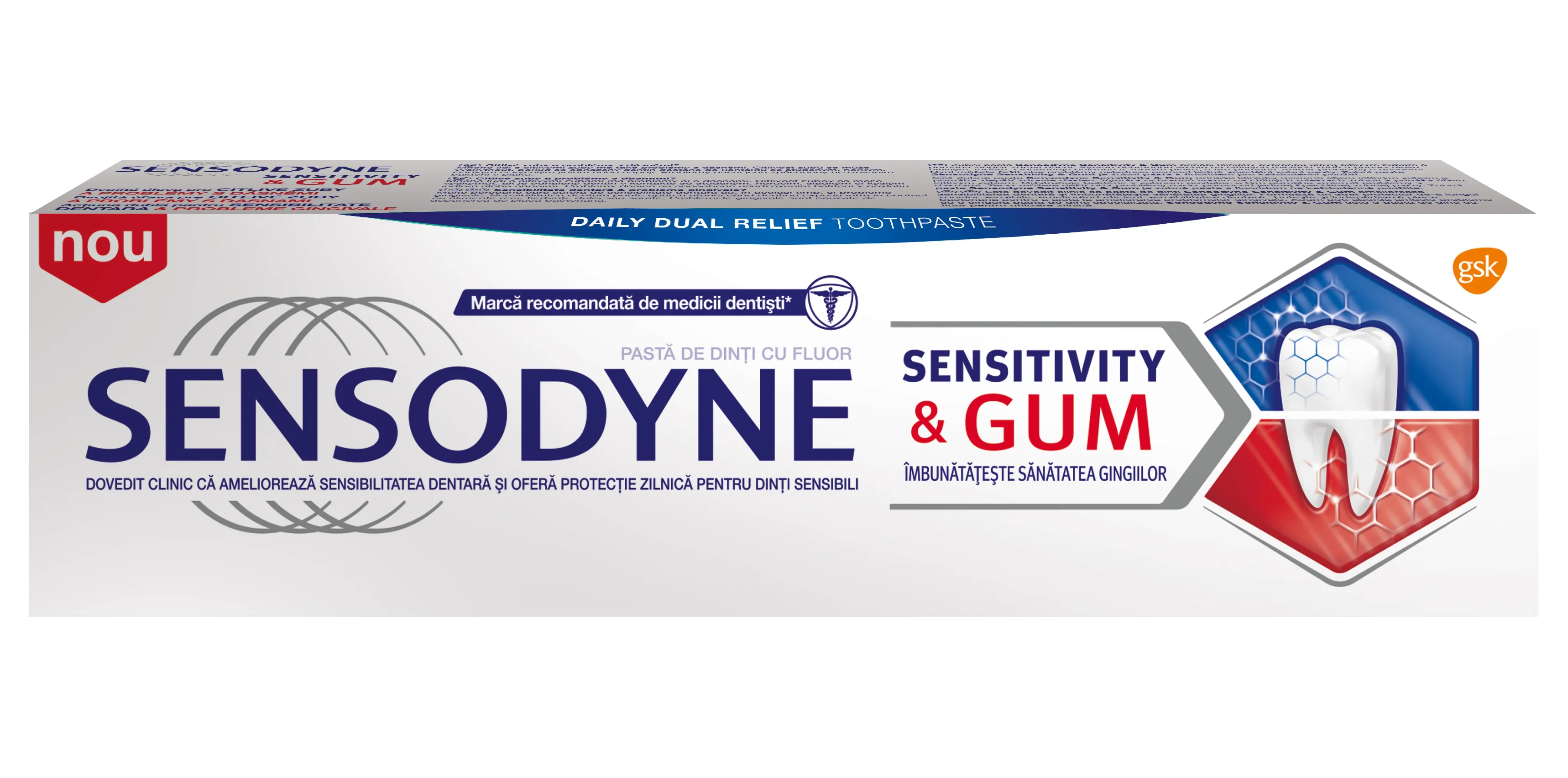 Pasta de dinti Sensitivity & Gum, 75ml, Sensodyne