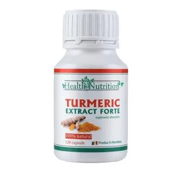 Turmeric Extract Forte 100% natural, 60 capsule, Health Nutrition