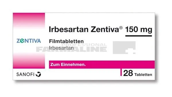 IRBESARTAN ZENTIVA 150mg x 28 COMPR. FILM. 150mg SANOFI-AVENTIS GROUP