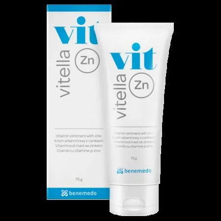 Crema cu vitamine si zinc Vitella Zn, 75 g, Benemedo