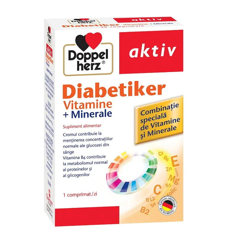 DOPPELHERZ DIABETIKER VITAMINE+MINERALE CTX30 CPR