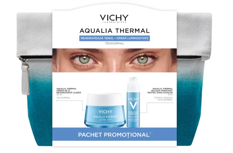 VICHY Aqualia Thermal Light Crema zi 50ml+Aqualia Balsam ochi 15ml (Promo)