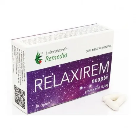 Remedia Relaxirem Noapte, 30 capsule