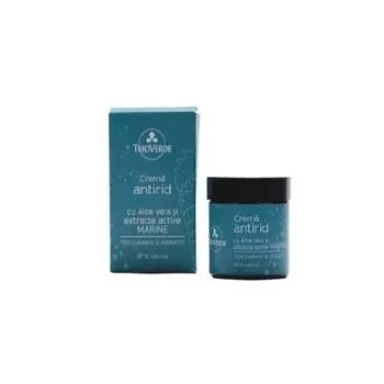 Crema antirid cu Aloe Vera si extracte active marine, 60ml, Trio Verde