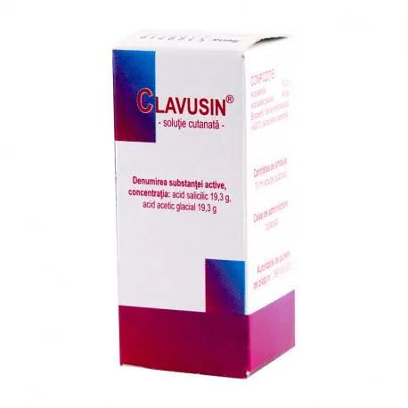 Clavusin solutie cutanata x 10 ml MED