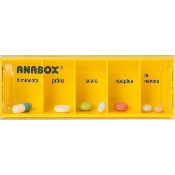 ANABOX CUTIE PENTRU ORGANIZAREA ZILNICA A MEDICAMENTELOR