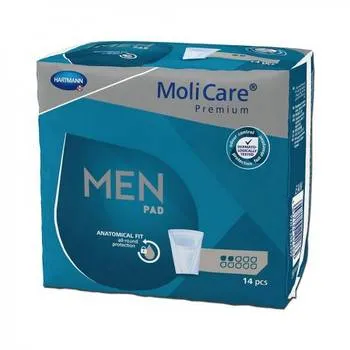 Tampoane incontinenta barbati 2 picaturi Molicare Premium Pad, 14 bucati, Hartmann