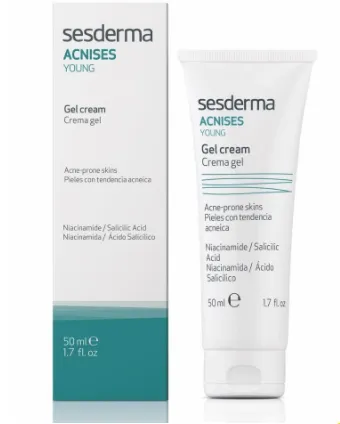 Crema-gel hidratanta pentru ten gras predispus la acnee Acnises Young 50 ml ( Sesderma)