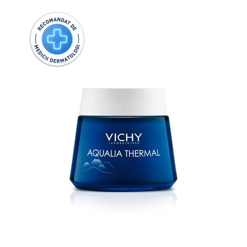 VICHY AQUALIA THERMAL GEL-CREMA SPA NOAPTE HRANITOR EFECT ANTI-OBOSEALA 75ML