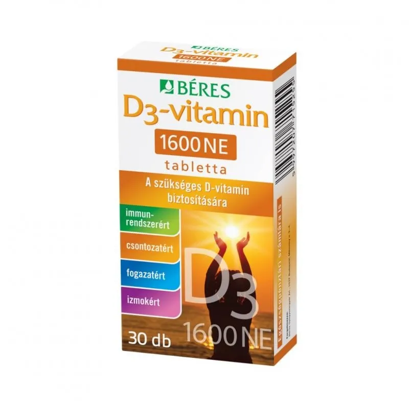 Beres Vitamina D3 1600 U.I 30 comprimate