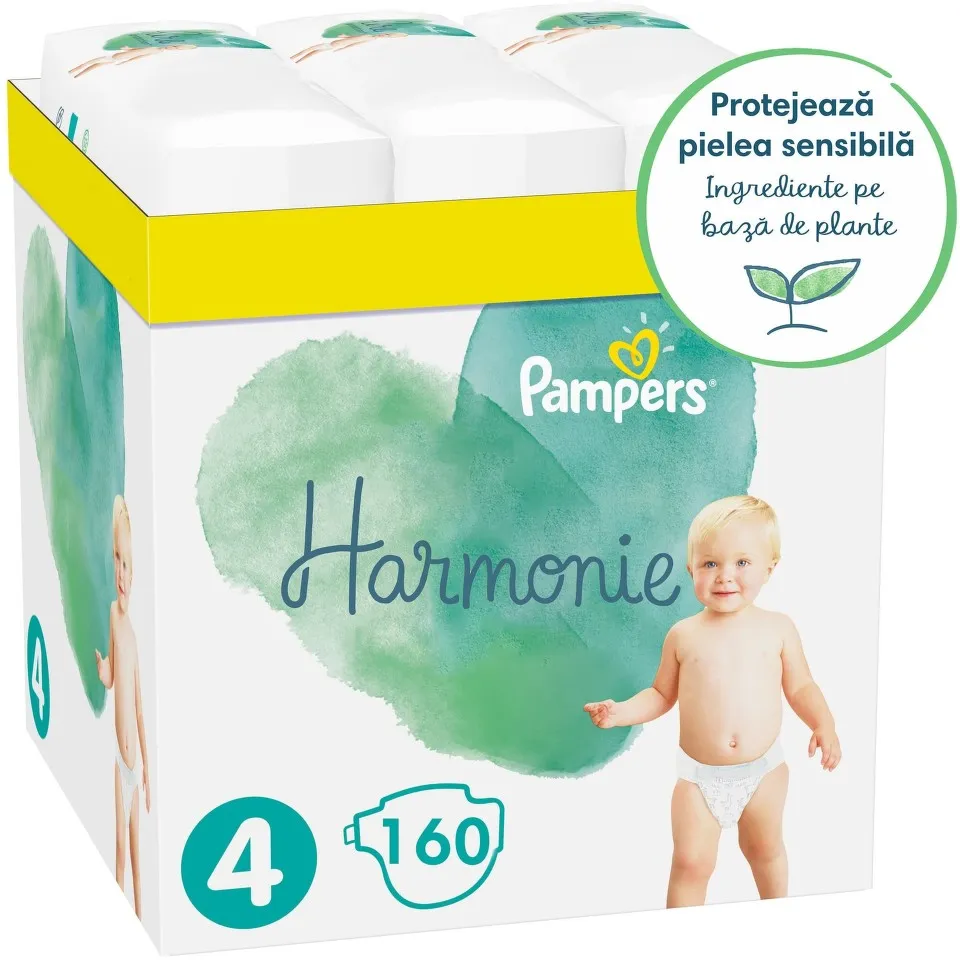 PAMPERS SCUTEC HARMONIE 9-14KG 160 BUCATI MARIMEA 4