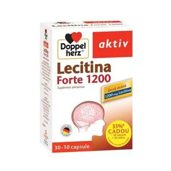 Pachet Aktiv Lecitina 120mg, 30 comprimate + 10 comprimate Gratuit, Doppelherz