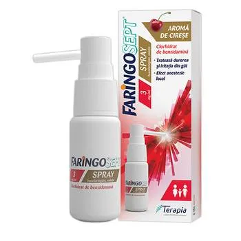 Faringosept spray 3mg/ml, 30ml, Terapia