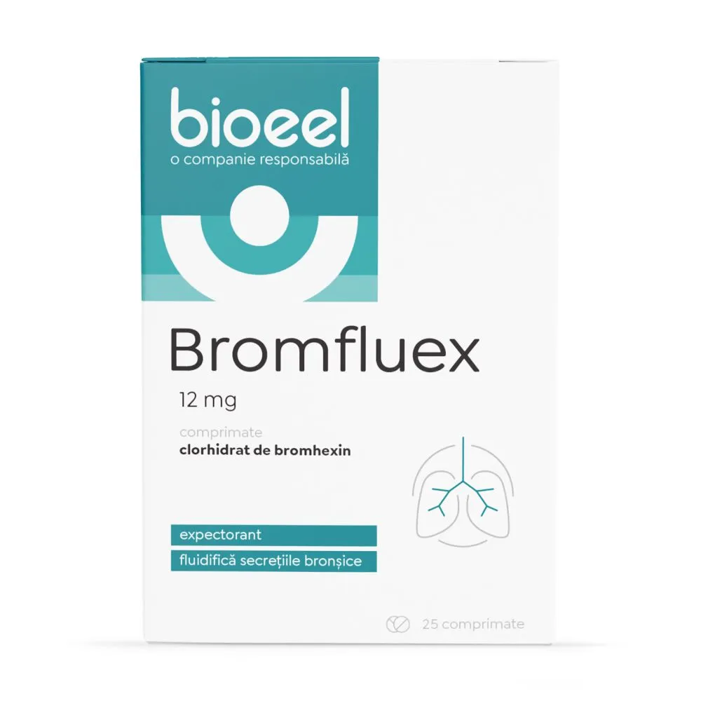 Bromfluex, 12 mg, 25 comprimate, Bioeel