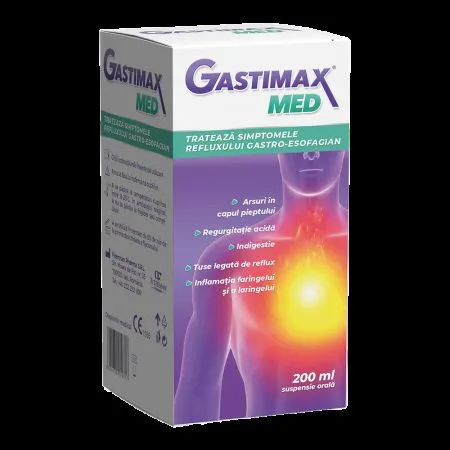 Gastimax Med suspensie orala, 200 ml, Fiterman